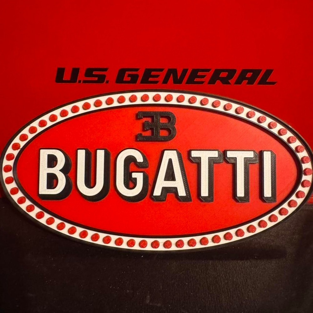 Bugatti Wall Art Sign